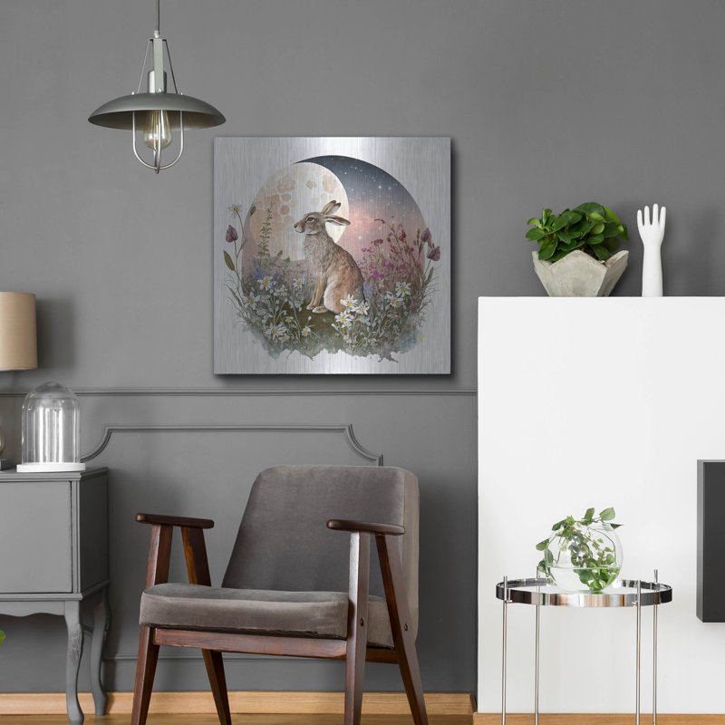 Art mural en métal August Spring® «Spring Under The Moon» par The Golden Valley, H 24 po x l 24 po
