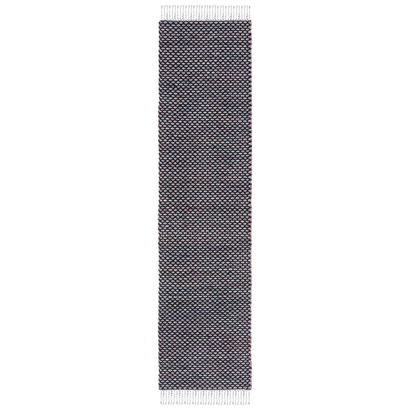 Tapis noir / ivoire Brandy 475, Tapis de couloir 2 pi 3 po x 9 pi