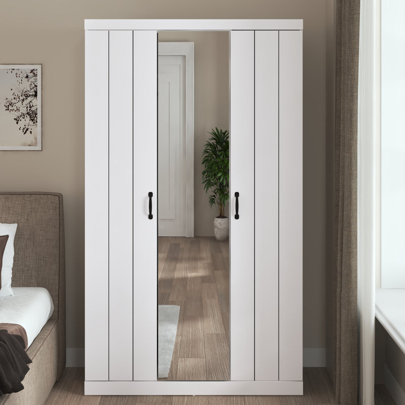 Allington Allington 3 Door Manufactured Wood Wardrobe, White