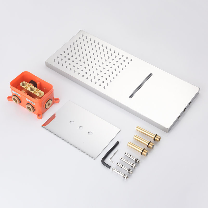 All-In-One Kit with Rough in-Valve, Chrome