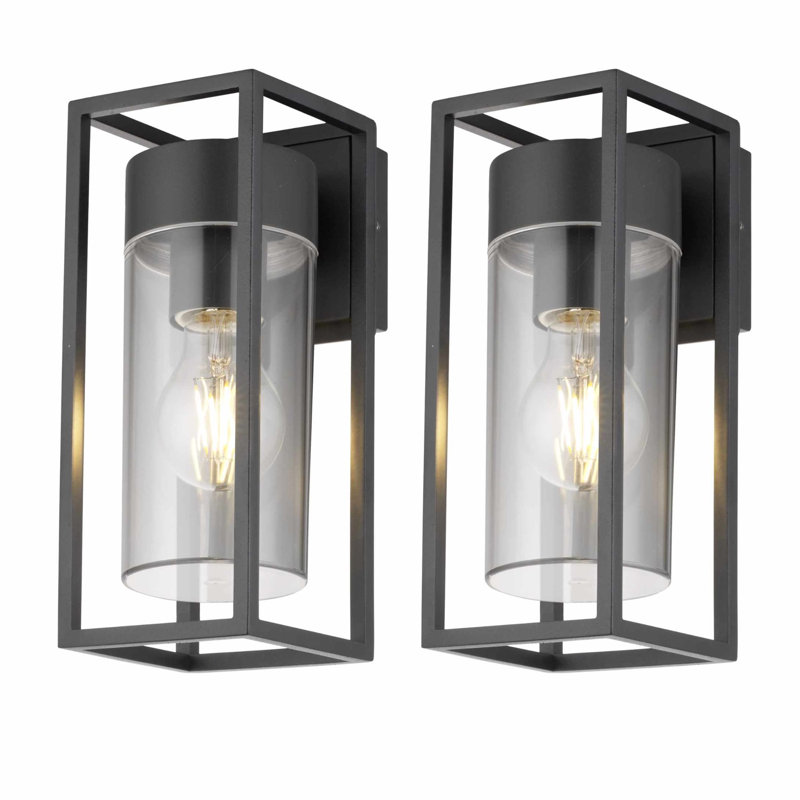 Shirli 27cm H Outdoor Wall Lantern, 2 Lights