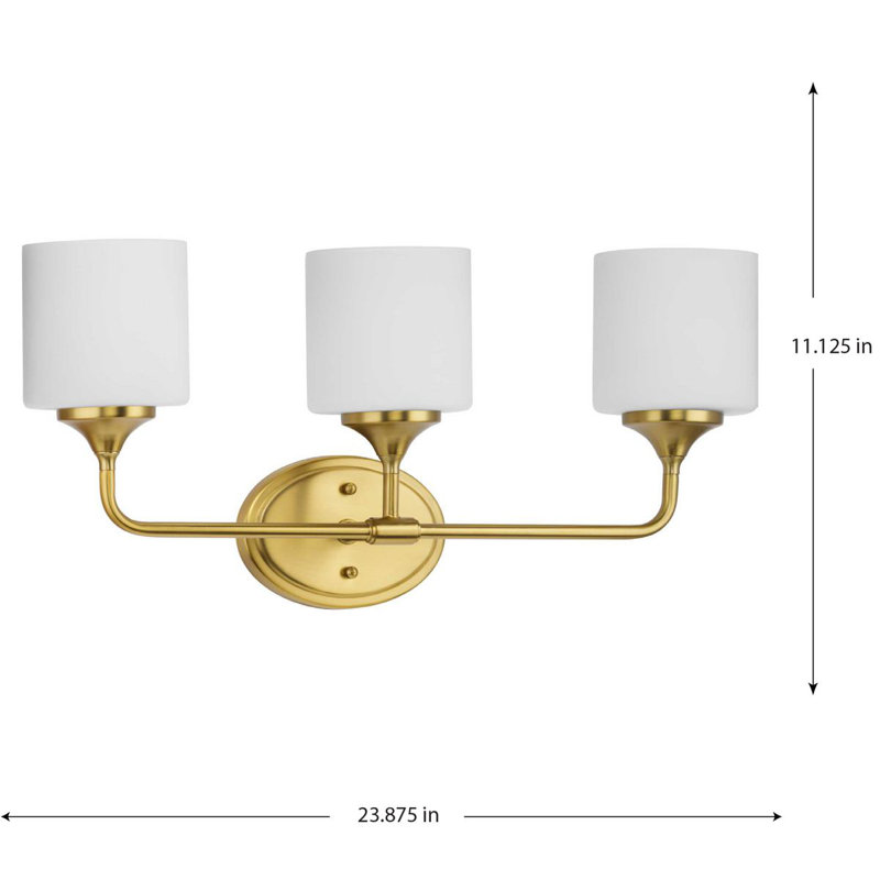 Rozenia 3 - Light Dimmable Vanity Light, Brushed Gold