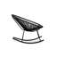 Chaise berçante d'extérieur en métal-1586728940
