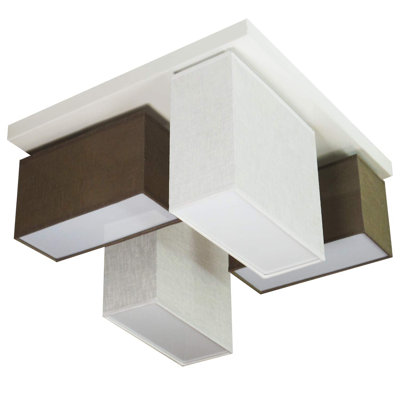 Eris Fabric Semi Flush Mount