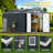 Outdoor 12 ft. W x 10 ft. D Metal Storage Shed with  Floor Frame