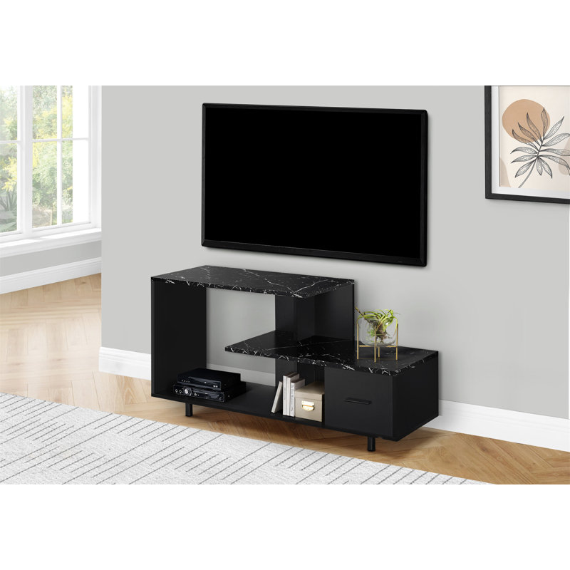 Meuble télé élégant avec beaucoup de rangement et un design polyvalent pour n'importe quelle pièce, combinant élégance et fonctionnalité