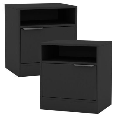 Swathi 114.3cm W Solid Wood Bedside Table