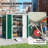 Garden Storage Shed Metal Outdoor Storage Shed, Tool House With Double Lockable Doors-125096988