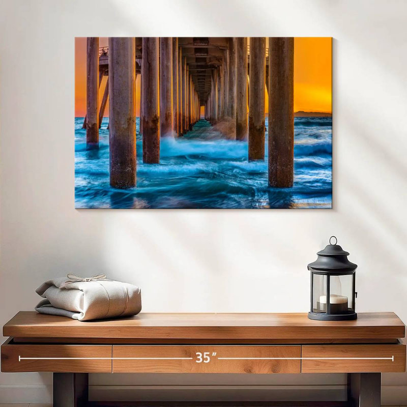 Aletra Hunting Beach Pier, 16" H x 24" W