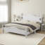 Lit plateforme moderne en bois massif rustique avec support de lattes durable-421656464-421656471