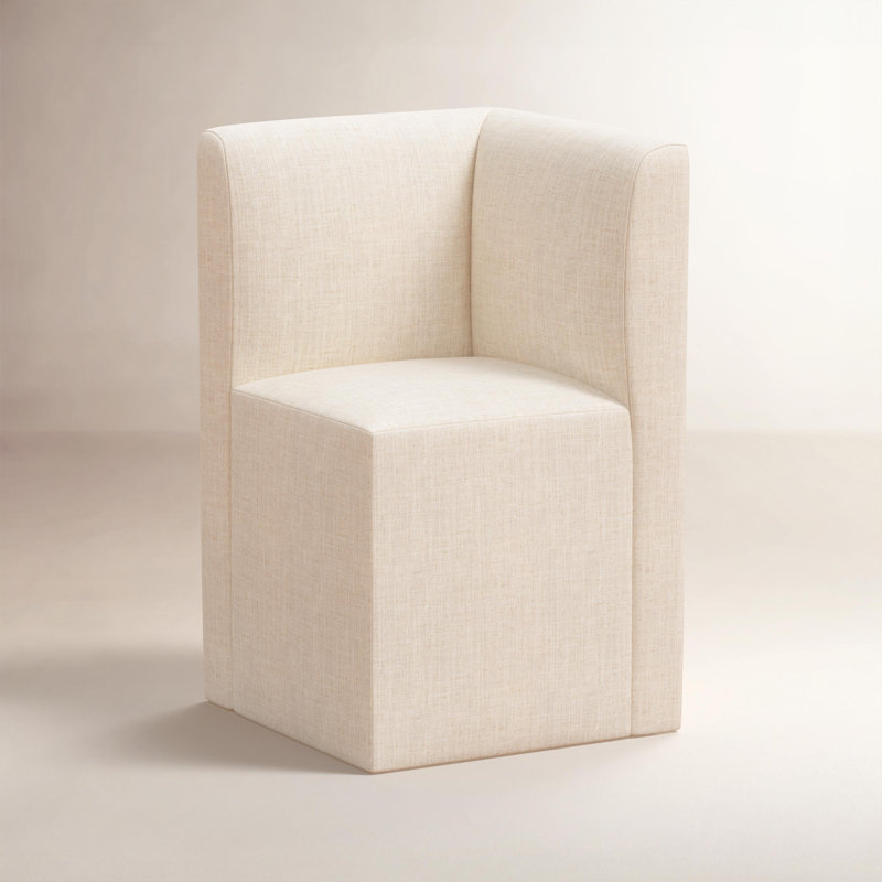 Chaise de coin Archbald, Lin talc classique