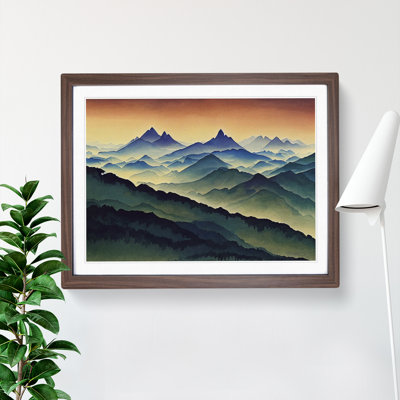 Cool Mist Mountains Vol.1 - Framed Print
