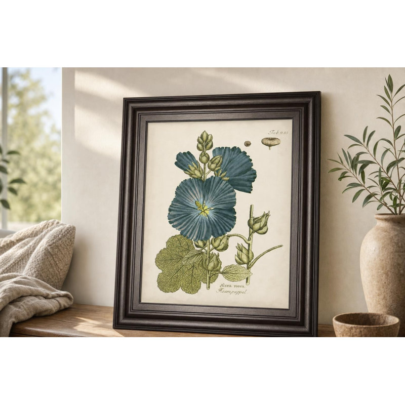 Art mural Eloquent Botanical IV - 22 po x 26 po - Cadre chocolat noir