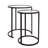 Byson Glass Top Nesting Tables