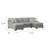 Berza Gray U-Shaped Sectional