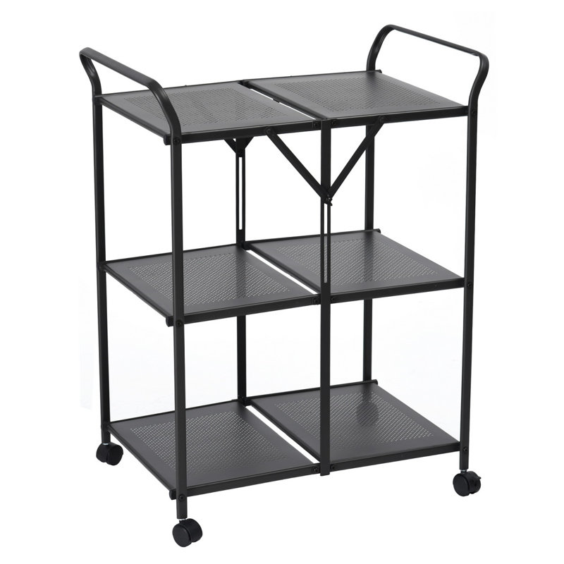 Almaraz Metal Kitchen Cart, Gold