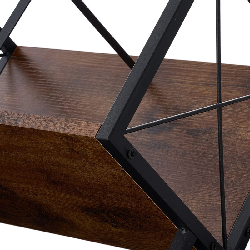 30.5cm H x 40cm W Iron Bookcase