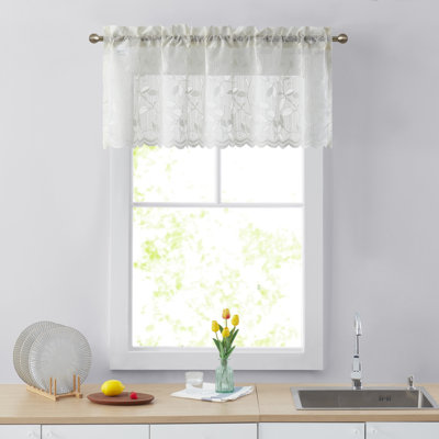 Floral Tailored Window Valance