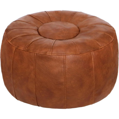 Unfilled Moroccan storage bag footstool