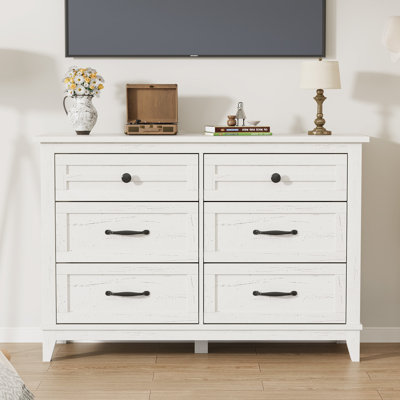 47 in Wide Dresser with 6 Drawers for Living Room, Bedroom, Entryway