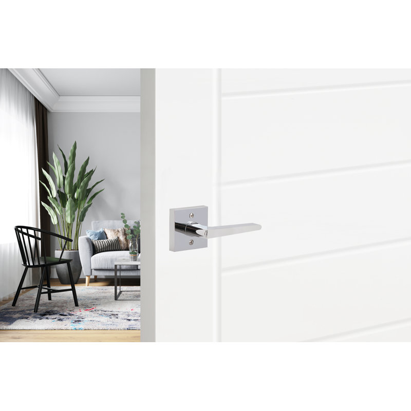 Faux levier de base carré bâlois, Chrome poli