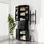 Armoire de rangement avec espace de rangement multifonctionnel, portes avec tablettes de rangement, 2 tiroirs, tablette réglable-1300955110