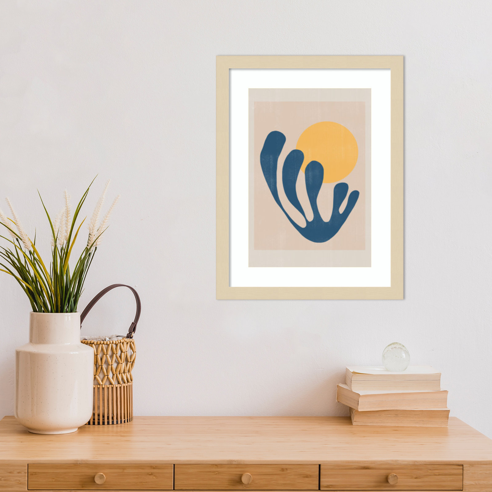 Giese "Modern Plant No. 1" Print, Brown, 17" H x 13" W
