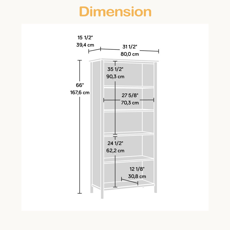 5-Shelf Bookshelf