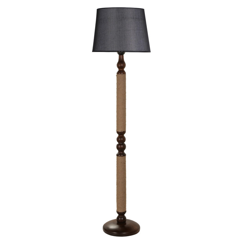Lampe sur pied 73 po Vincenzo, Noir