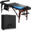 Table de massage en mousse à mémoire de forme luxueuse avec étui à roulettes Luxton