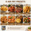 6.34QT Air Fryer with Viewing Window, 8-In-1 Functions Stainless Steel Air Fry, Roast, Reheat, Bake-113301402