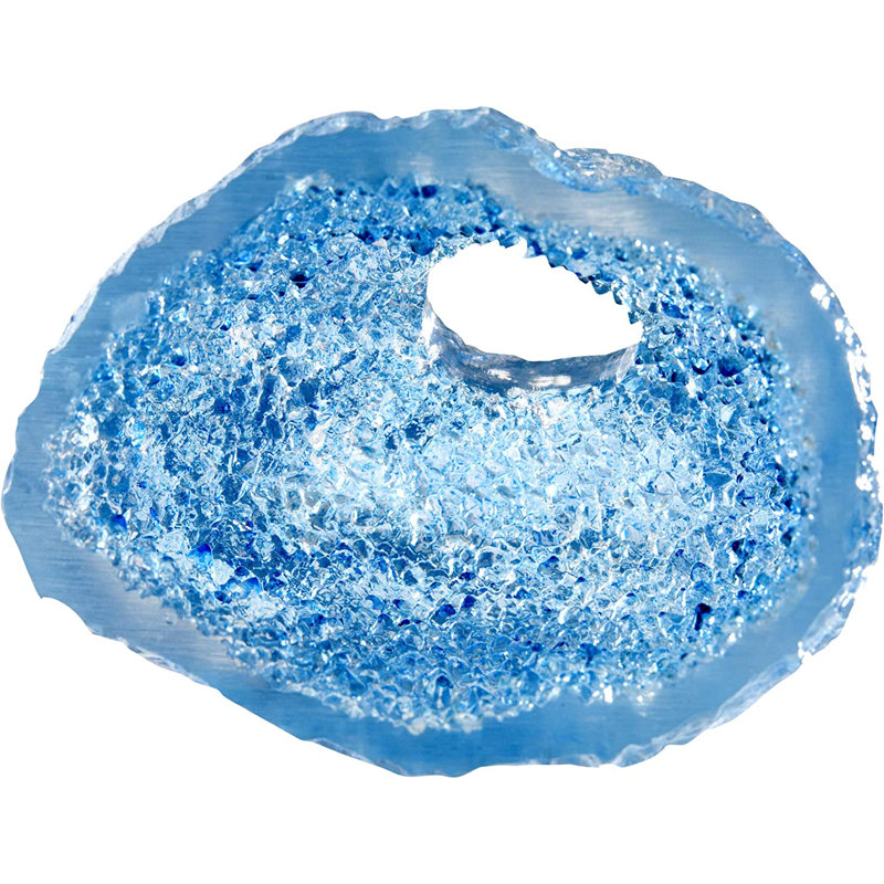 Déco-réplique saphir bleu cristal grotte aquarium