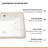 20.25"x15" White Ceramic Rectangular Undermount Bathroom Sink with Overflow