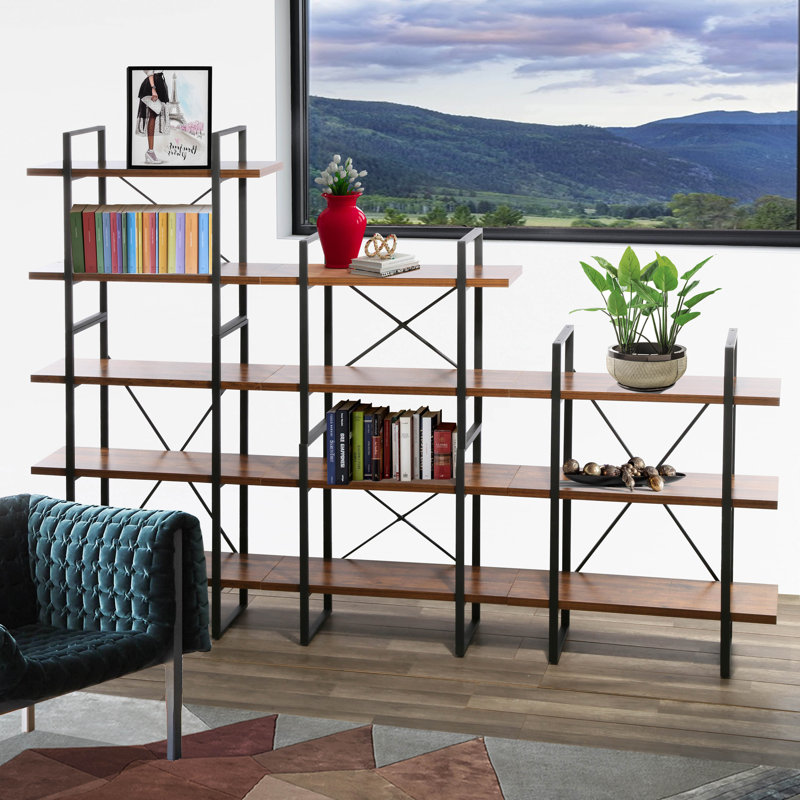 Bookcase, Walnut/Black