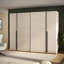 Debarr 4 Door Manufactured Wood Wardrobe-122120520-114011905