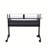 Suitor White & Black Finish Music Recording Studio Desk With Sliding Keyboard Tray And Open Compartment Storage