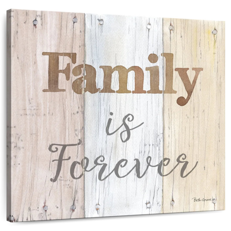 Plaque murale Kema Farmhouse Family Forever, H 36 po x l 36 po