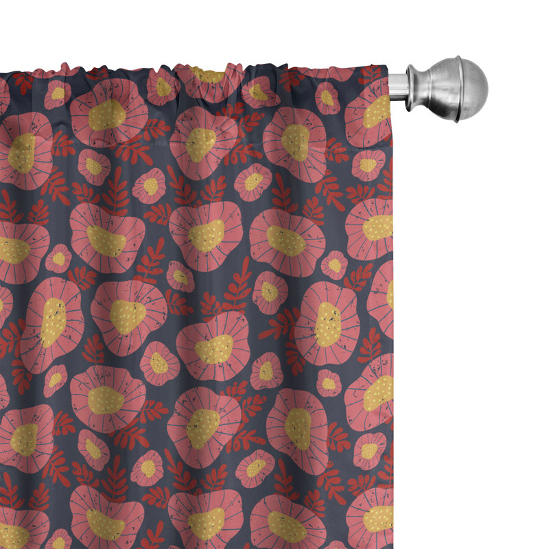 Rideaux 4 panneaux East Urban Home, L 56 po x L 95 po