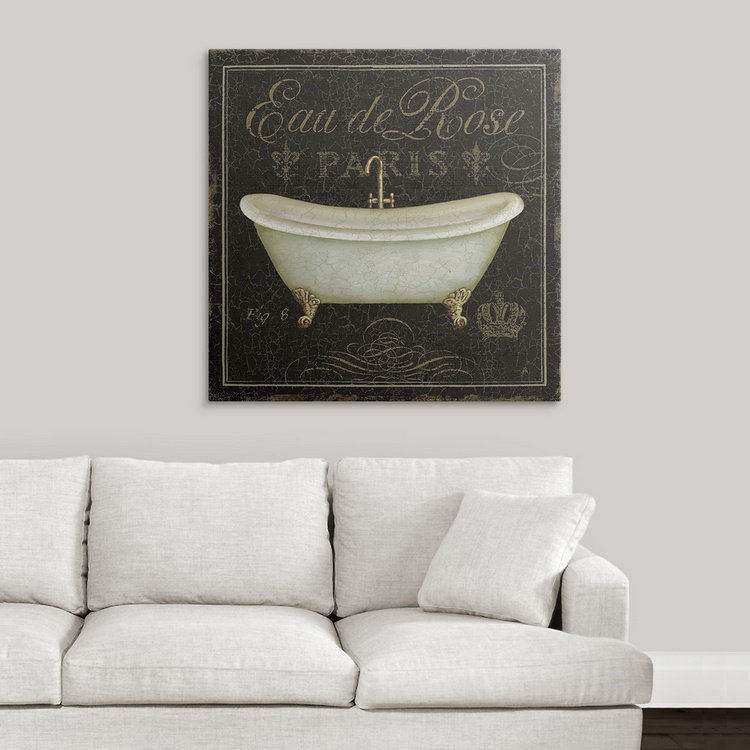 «Luxury Bath» par Daphne Brissonnet, impression de luxe, H 35 po x l 35 po x P 1,5 po, Toile