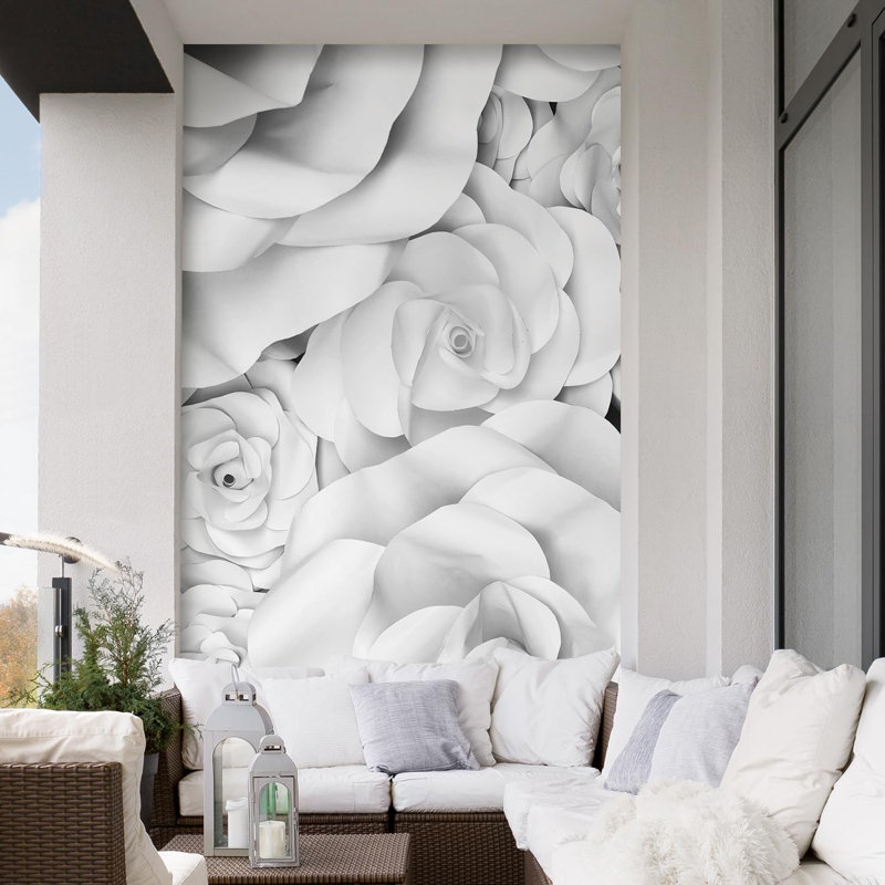 Murale florale, L 96 po x l 72 po