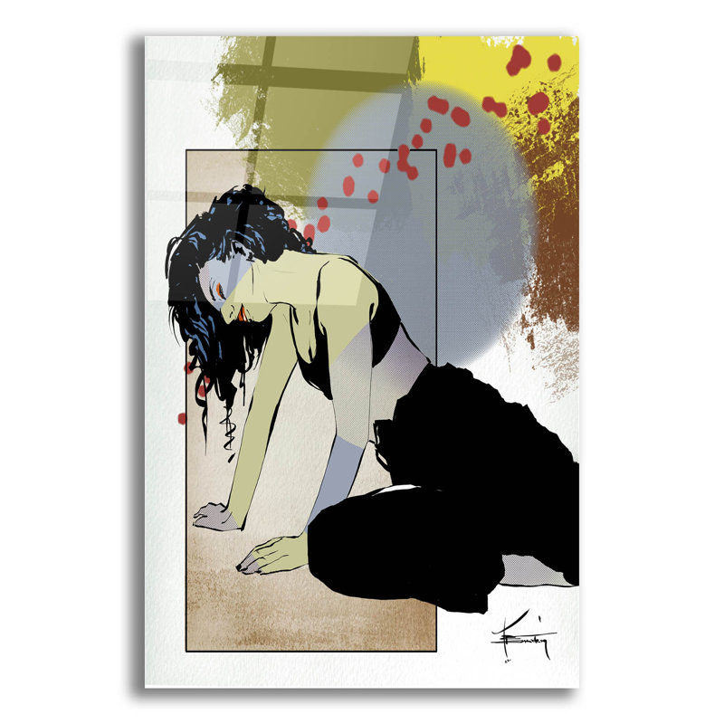 «Slow Down» par TM Borenstein, art mural en verre acrylique, H 24 po x l 16 po x P 0,2 po