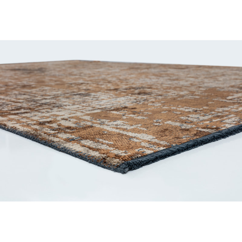 Rapture Brown/Tan Luxury Area Rug, Rectangle 7'10" x 11'2"