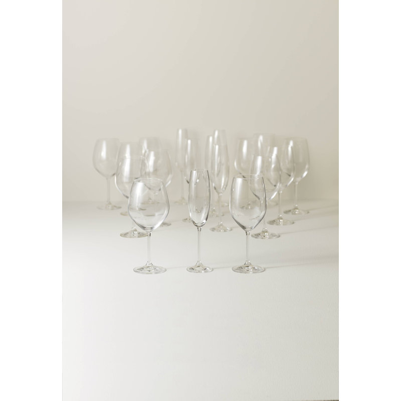 Tuscany Classics 18 Piece Crystal Assorted Stemware Set