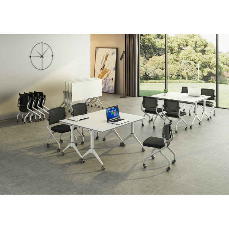 Plateau de table d'entraînement réglable, H 1 po x l 60 po x P 30 po, Blanc