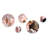 Surrealistic Spheres Under a Pink Sky - City Metal Wall Décor