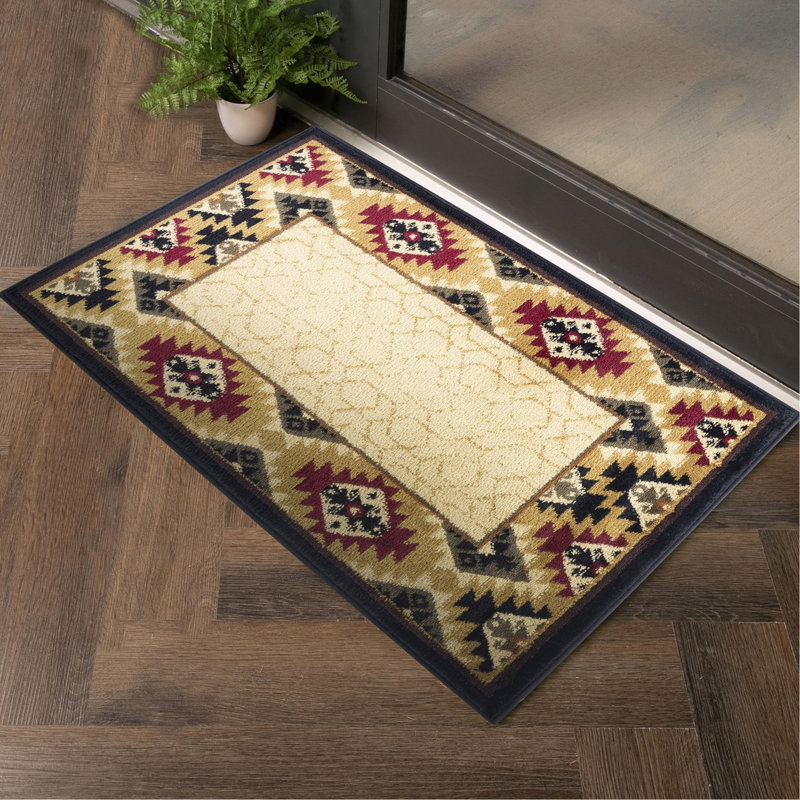 2 pi 7 po Tapis de couloir X 3 en polypropylène crème, teinté, pour les espaces de vie occupés