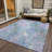 Machine Washable Indoor/Outdoor Xhevrie Lavender Rug-1334321518