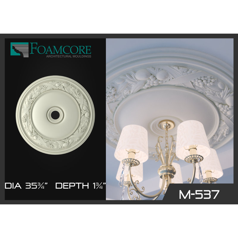 Médaillon de plafond 35,75 po x 35,75 po