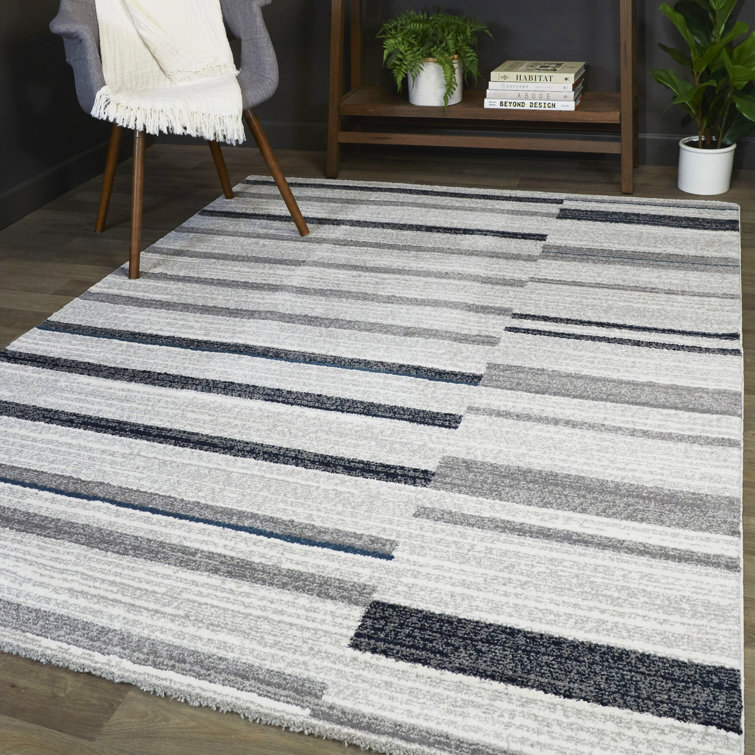 Tapis abstrait bleu marine