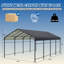 12 Ft. W X 20 Ft. D Heavy Duty Carport With Galvanized Steel Roof-120831905